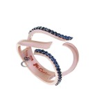 Δαχτυλίδι Ροζ Χρυσό Από την Facad'oro